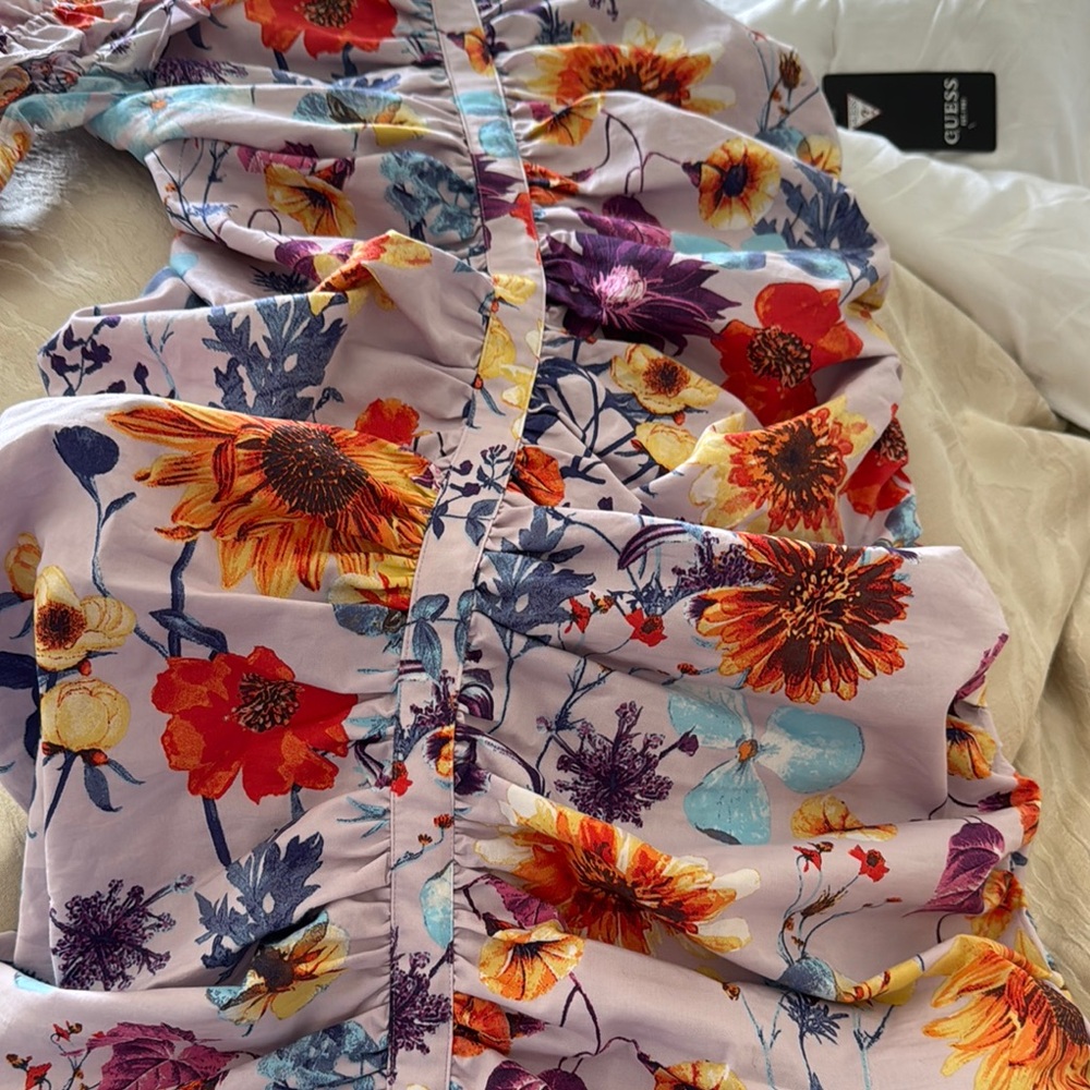 Floral Multicolor Ruffle Dress - Picture 5 of 5